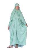Printed Namaz Chadar - Mint Green