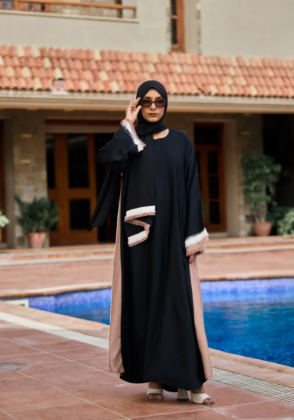 Black Refill Abaya - Image 2