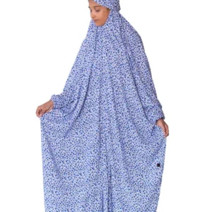 Printed Namaz Chadar - White