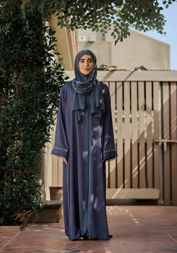Grey Batek Abaya - Image 2