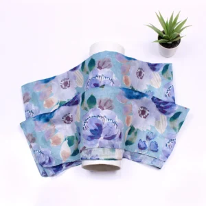 Tehsina Lawn Hijab-Light Blue